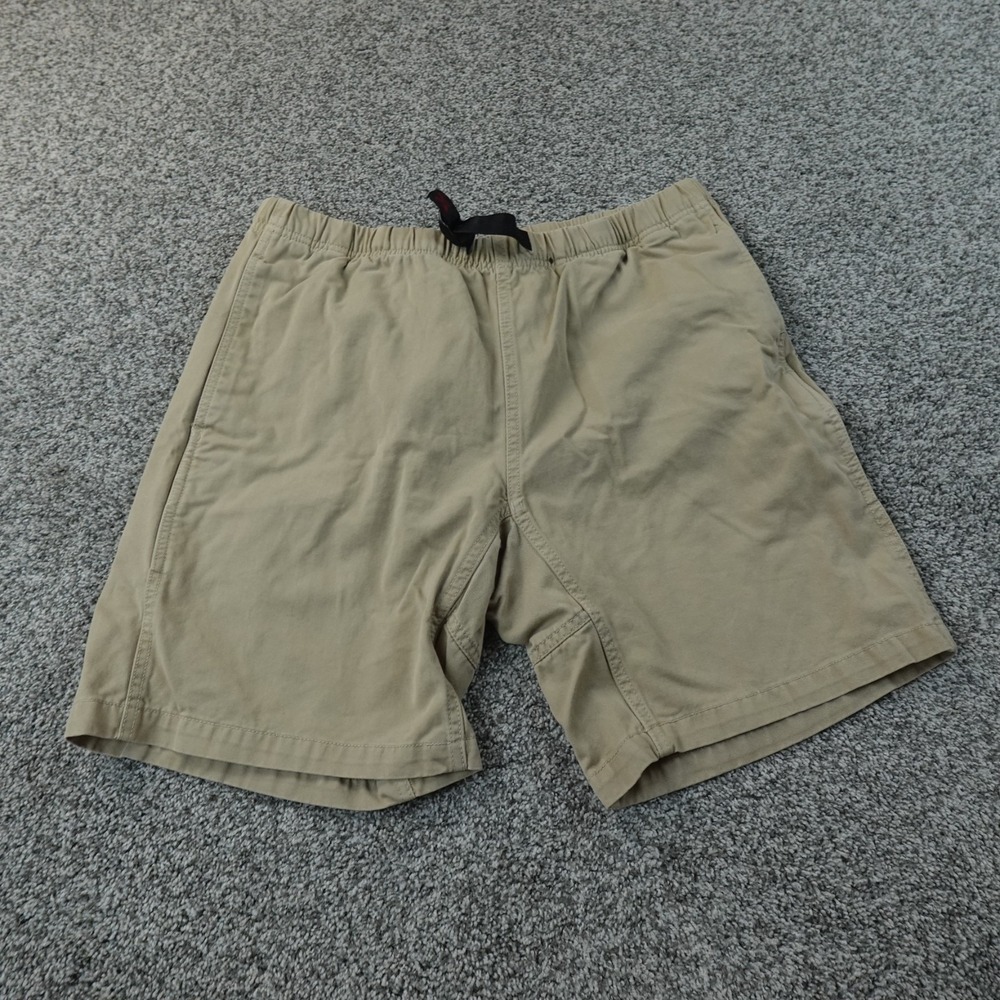 Gramicci Shorts Mens L Brown Beige Tan Hiking Outdoor Climbing Belted Trail Trek